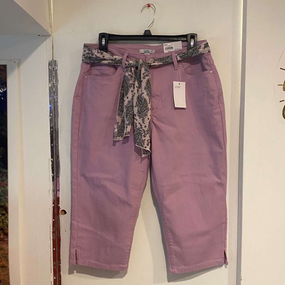 Croft & Barrow Mid Rise Capri (Petites)